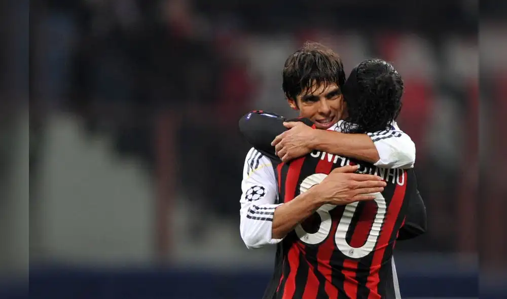 Kaká se mostró conmovido por la situación de Ronaldinho. Foto: AFP