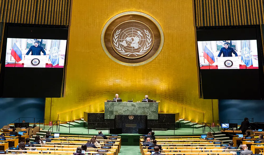 En la sede de la ONU algunos representantes diplomáticos escucharon la intervención de Nicolás Maduro. Foto: AFP En la sede de la ONU algunos representantes diplomáticos escucharon la intervención de Nicolás Maduro. Foto: AFP
