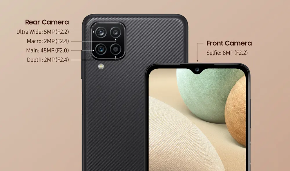 Sistema fotográfico del Samsung Galaxy A12. Foto: Samsung