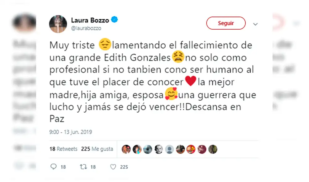 Edith González: Laura Bozzo deja desgarrador mensaje a la fallecida actriz