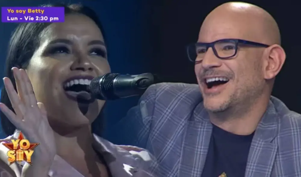Ricardo Morán admira la presentación de Shantall en el escenario de Yo soy. Foto: composición captura Latina
