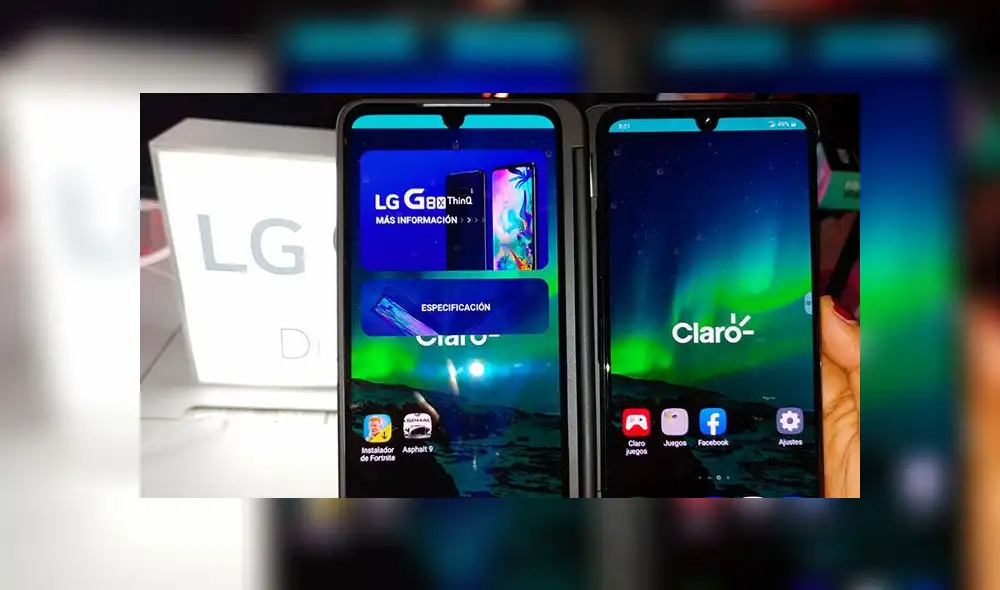 LG G8XThinQ Dual Screem.