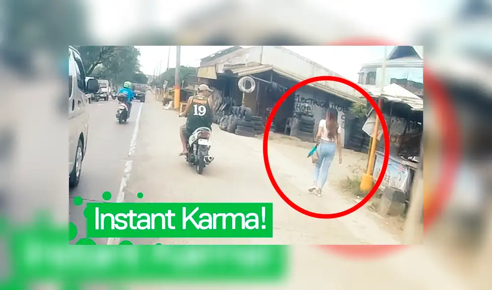 Facebook viral: choca repentinamente cuando manejaba una moto por mirar a una linda mujer [VIDEO]