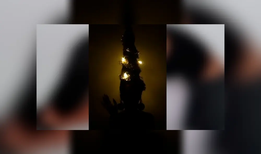 Facebook viral: influencer se hace extravagante peinado navideño y quiere imponer una nueva moda