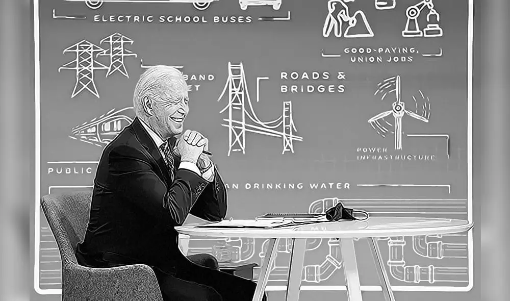 Washington (United States), 11/08/2021.- US President Joe Biden laughs during a virtual meeting with state elected officials to discuss the bipartisan Infrastructure Investment and Jobs Act at the Eisenhower Executive Office Building in Washington, DC, USA, 11 August 2021. (Lanzamiento de disco, Estados Unidos) EFE/EPA/SARAH SILBIGER / POOL
Washington (United States), 11/08/2021.- US President Joe Biden laughs during a virtual meeting with state elected officials to discuss the bipartisan Infrastructure Investment and Jobs Act at the Eisenhower Executive Office Building in Washington, DC, USA, 11 August 2021. (Lanzamiento de disco, Estados Unidos) EFE/EPA/SARAH SILBIGER / POOL