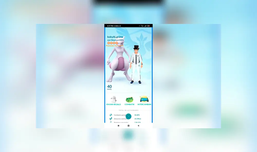 Y gran jugador de Pokémon GO.