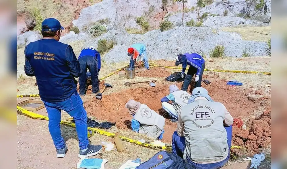 Recuperan restos de 21 personas desaparecidas en la masacre de Socos en Ayacucho. Foto: Ministerio Público. Recuperan restos de 21 personas desaparecidas en la masacre de Socos en Ayacucho. Foto: Ministerio Público.