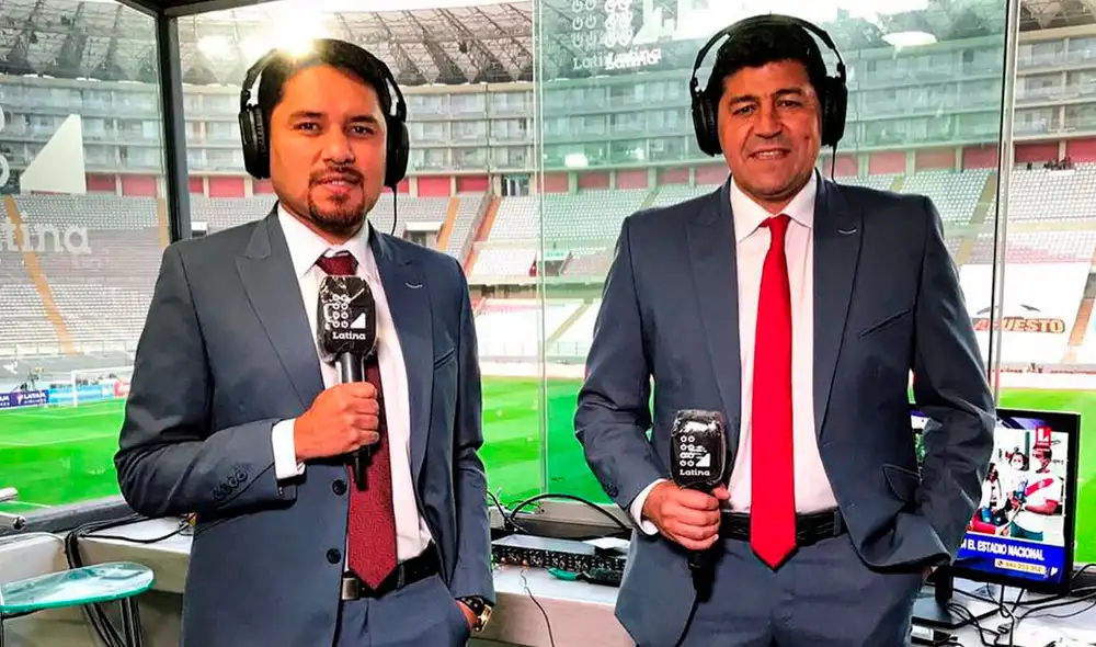 Fernando Egúsquiza y el 'Checho' Ibarra fueron parte de la transmisión especial del partido de las clasificatorias para Qatar 2022. Foto: Latina/Facebook Fernando Egúsquiza y el 'Checho' Ibarra fueron parte de la transmisión especial del partido de las clasificatorias para Qatar 2022. Foto: Latina/Facebook