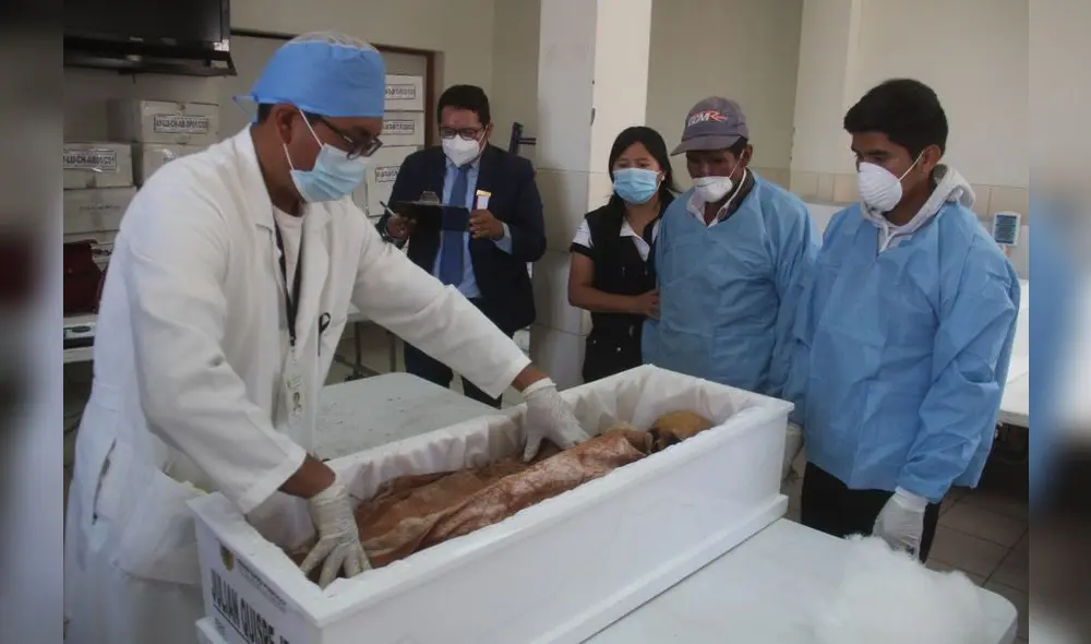 Diligencia de Armado de restos exhumados e identificados en Ayacucho