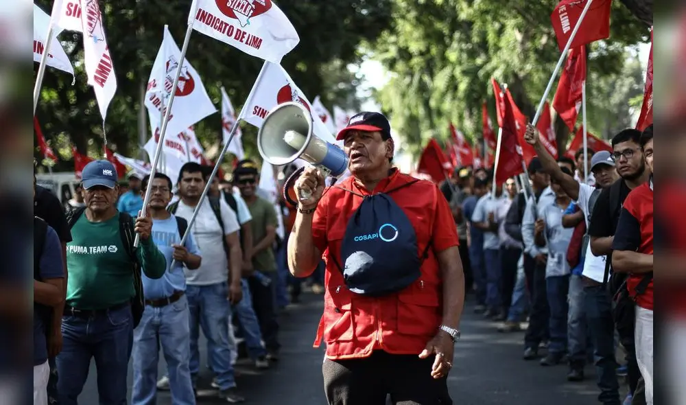  CGTP marcharon contra la reforma laboral [FOTOS]