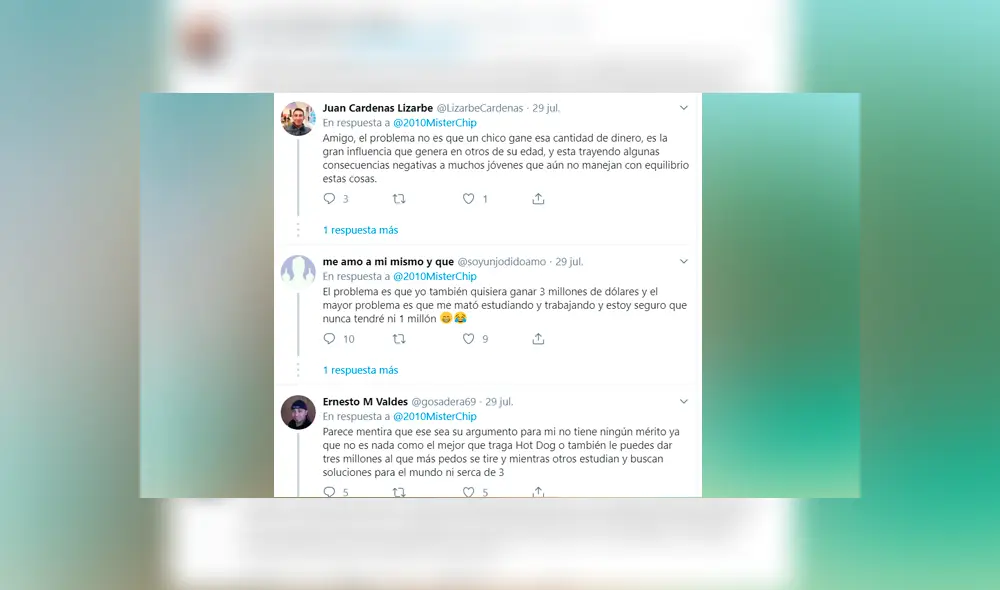 Mister Chip arremete contra los que criticaron los 3 millones de dólares que se ganó el campéon mundial de Fortnite.