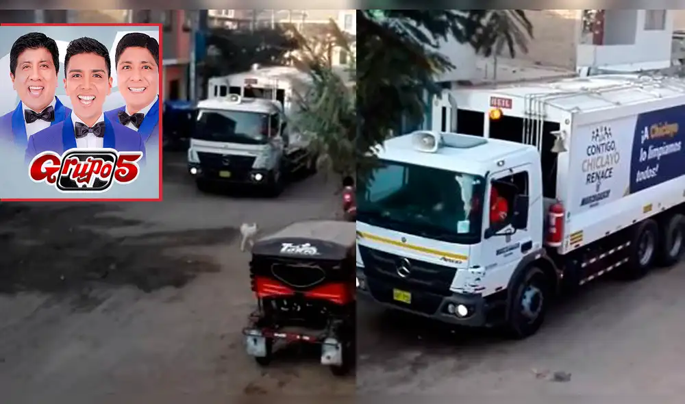 Captan a camión de basura realizando sus labores al ritmo de Grupo 5 [VIDEO]