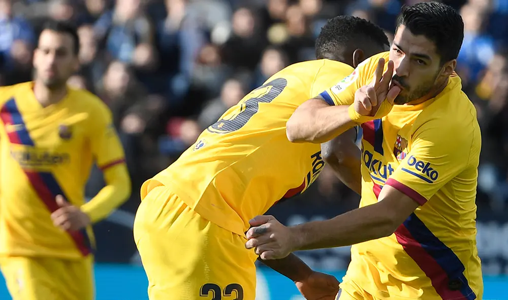 Luis Suárez marcó el primer gol para el FC Barcelona. (Créditos: AFP)