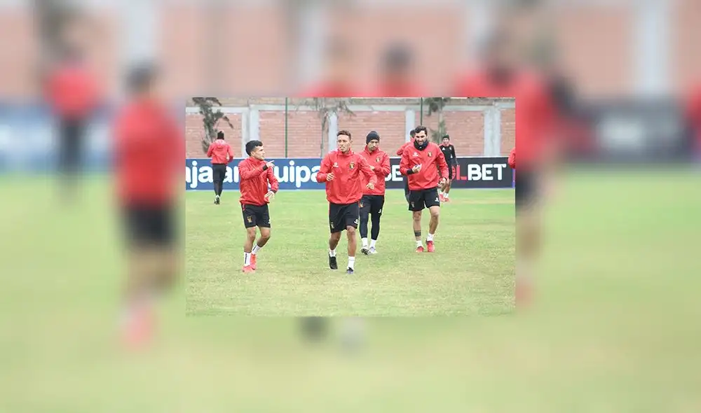 Hernán Hinostroza no está en lista para el partido de esta mañana a pesar de entrenar con normalidad (Foto: Prensa Melgar)
