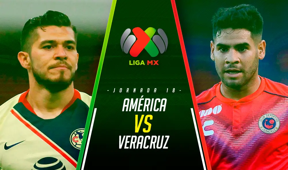 América vs. Veracruz EN VIVO ONLINE EN DIRECTO por la fecha 18 del Apertura 2019 de la Liga MX en el estadio Luis 'Pirata' de La Fuente de Boca del Río.