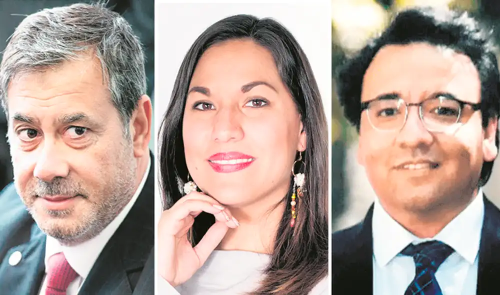 Los expositores. Guillermo Whpei, Adriana Caballero y Rodrigo Faunes. Los expositores. Guillermo Whpei, Adriana Caballero y Rodrigo Faunes.