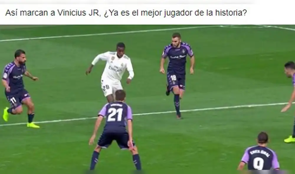Facebook: hilarantes memes de Vinicius Jr en el triunfo del Real Madrid ante Valladolid