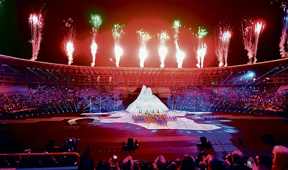 Puro color. La ceremonia colmó las expectativas de todos. Un show donde hubo música, el color de todas las delegaciones y también nuestra ancestral cultura representada en todo momento.