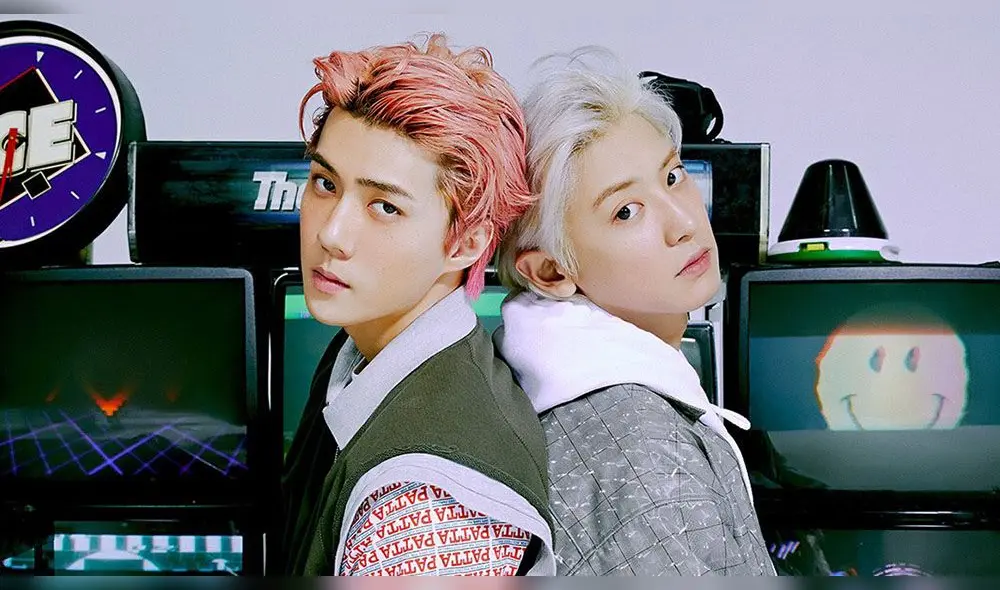 Sehun y Chanyeol en foto conceptual para 1 Billion views. Créditos: SM.