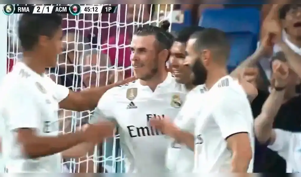 Real Madrid: Bale anotó el 2-1 frente al AC Milan en Trofeo 'Santiago Bernabéu' [VIDEO]