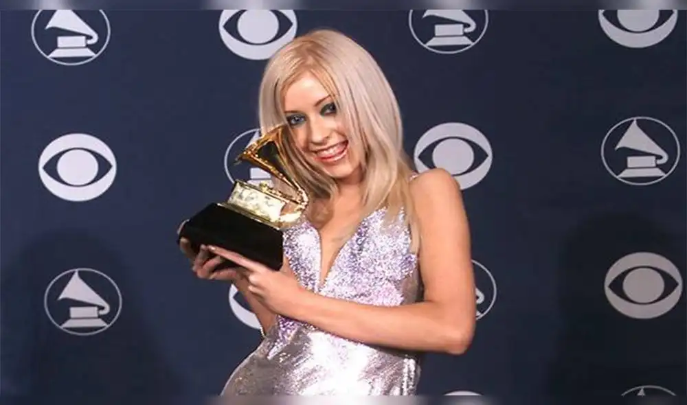Christina Aguilera en su primer Premios Grammy, 2000