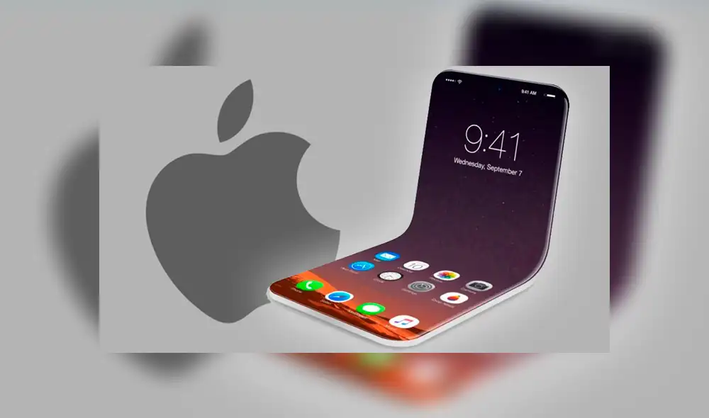 En redes ya circulan renders de cómo luciría el iPhone plegable. Foto: Paréntesis / Facebook.