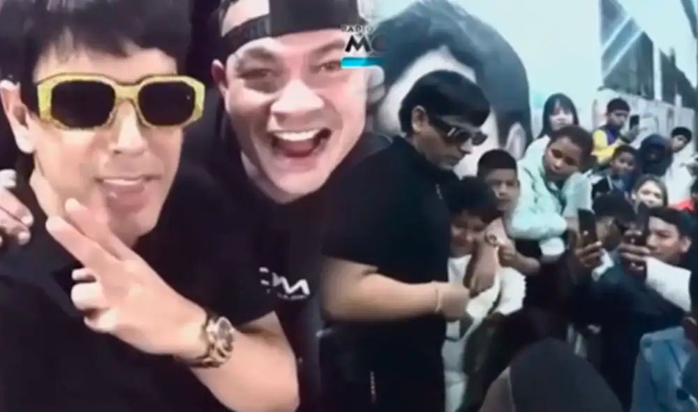 Jowell y Tito 'El Bambino' posaron junto a sus fans en su paso por "Puerto Nuevo" en el Callao. Foto: composición/Radio Moda/Instagram