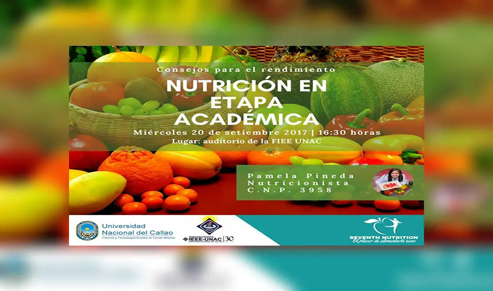 Universitarios recibirán consejos sobre nutrición en etapa académica