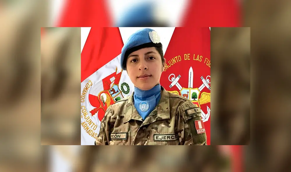 la La suboficial de 1era EP Lorena Picón Aguirre será la primera mujer peruana en integrar la Fuerza de Paz de la ONU en el Líbano. Foto: @CCFFAA_PERU la La suboficial de 1era EP Lorena Picón Aguirre será la primera mujer peruana en integrar la Fuerza de Paz de la ONU en el Líbano. Foto: @CCFFAA_PERU