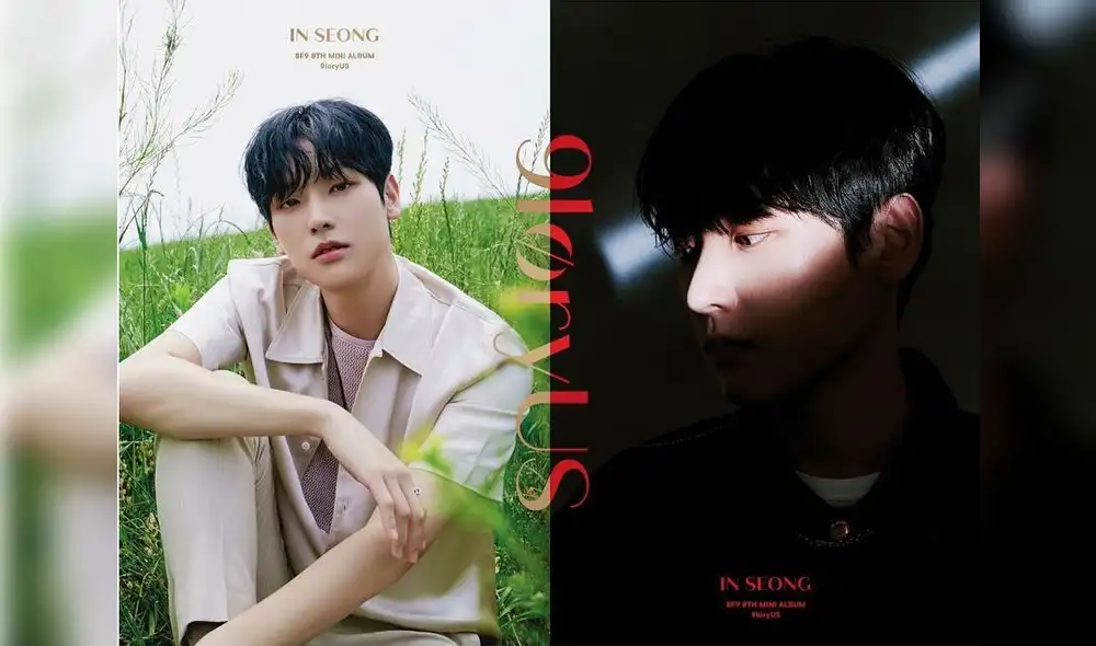 Jacket póster 'Summer Breeze' de IN SEONG de SF9 para su octavo mini álbum 9loryUS. Crédito: Instagram