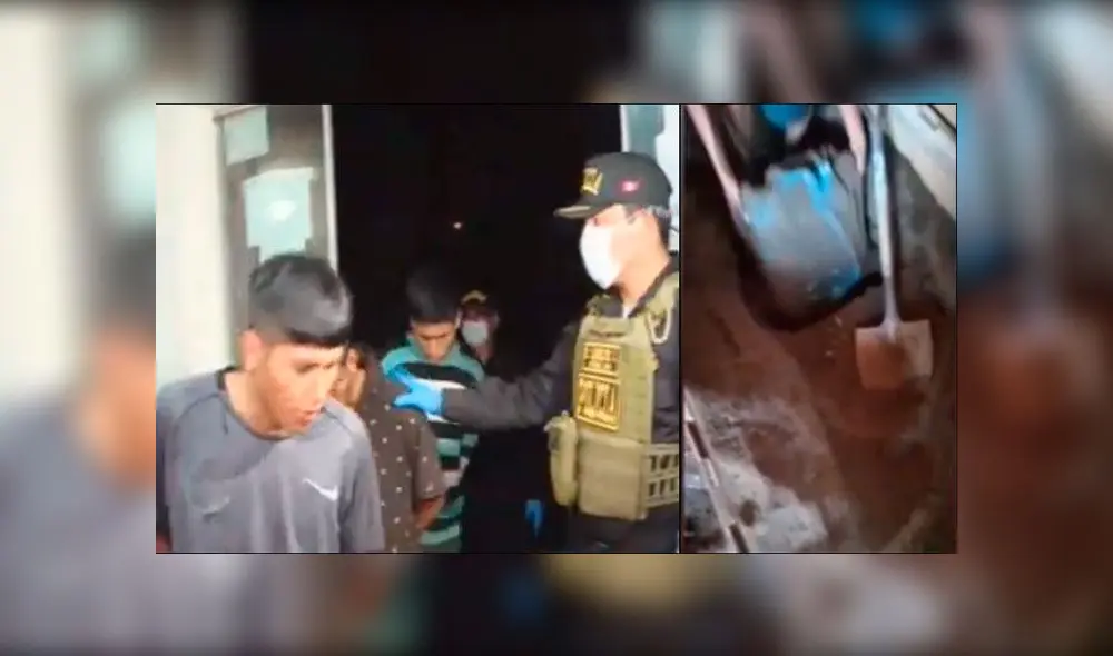 Una grupo de 11 ladrones desmantelan un colegio en Santa Rosa y entierran los productos antes de venderlos. (Fotos: Panamericana)