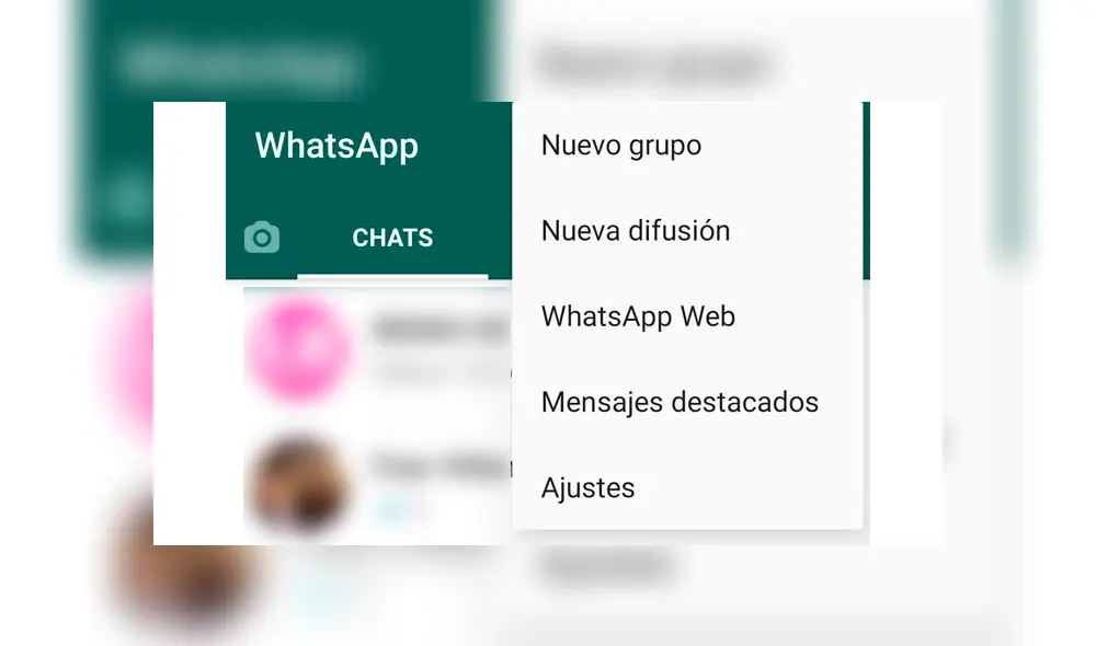 1. Entra a 'Ajustes' de WhatsApp. Foto: La República. 1. Entra a 'Ajustes' de WhatsApp. Foto: La República.