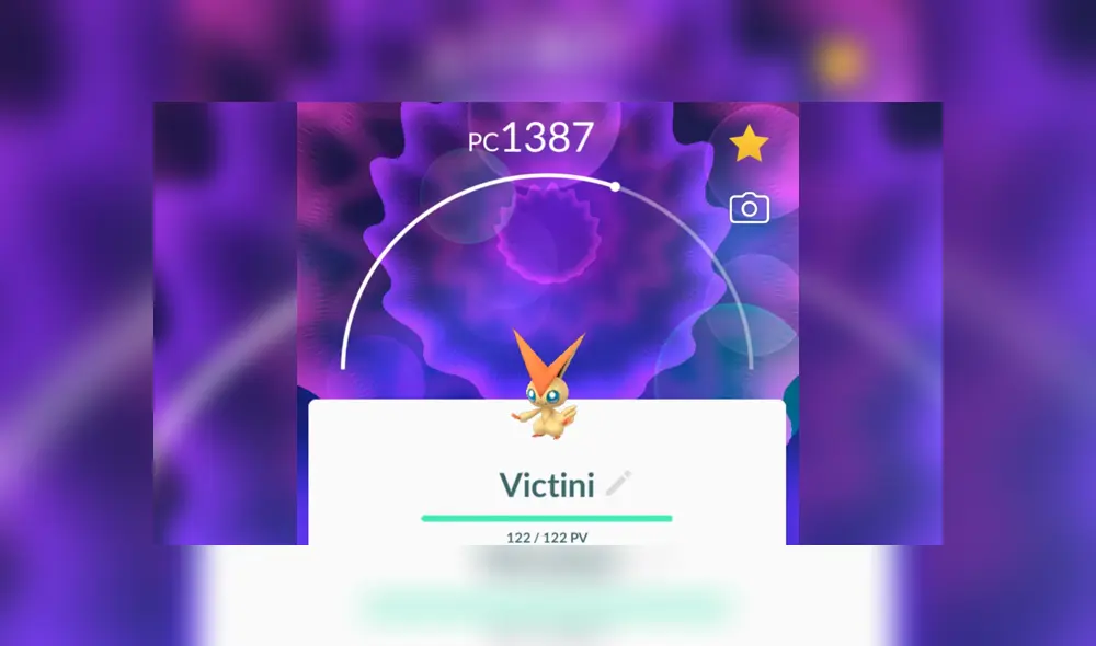 Victini llega a Pokémon GO. Foto: Niantic. Victini llega a Pokémon GO. Foto: Niantic.