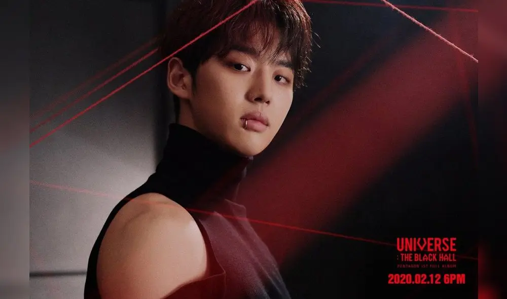 PENTAGON: primer teaser photo concept para “Universe: The Black Hall”. En la imagen: HONGSEOK.