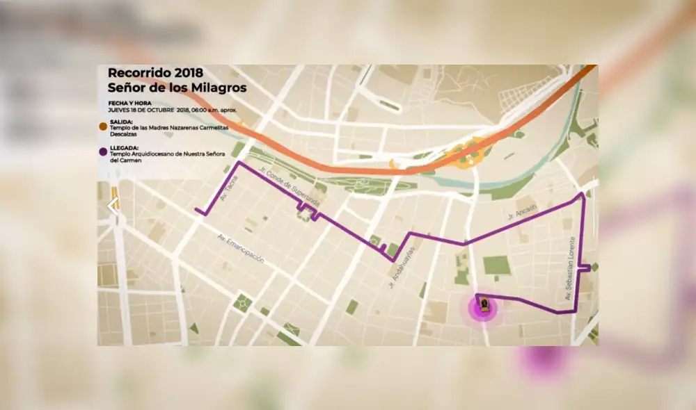 Señor de los Milagros: conoce el recorrido de las cinco procesiones del Cristo Morado Señor de los Milagros: conoce el recorrido de las cinco procesiones del Cristo Morado