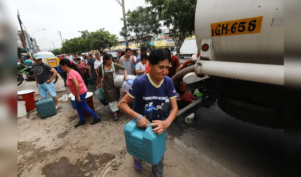 prevenidos. La medida aconsejada por Sedapal es reunir agua para los tres días de corte.