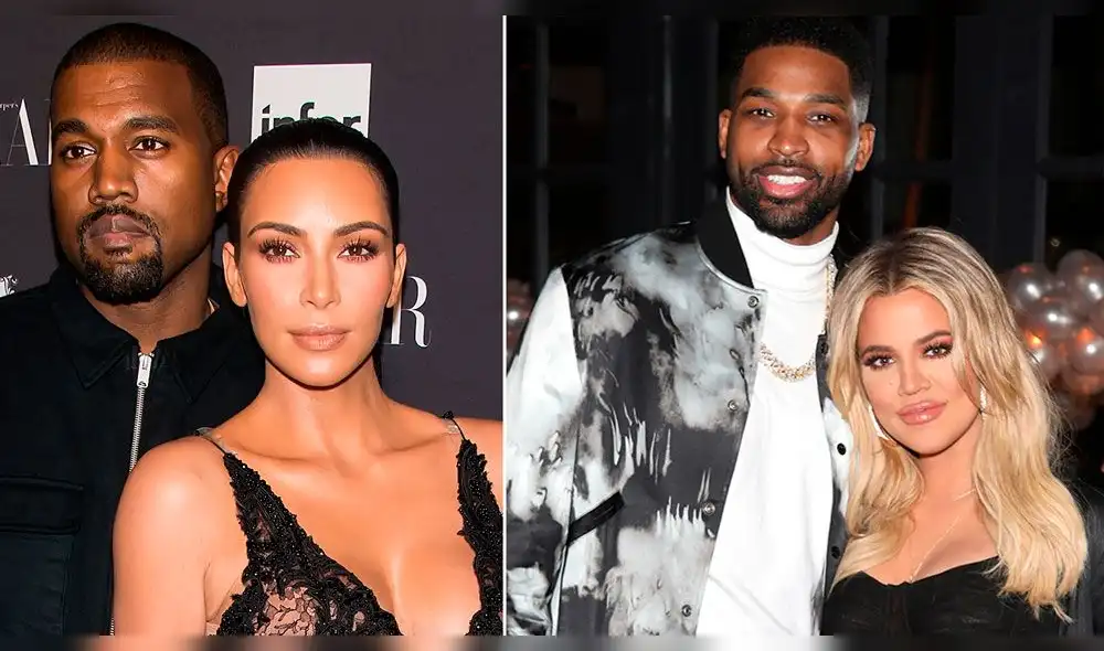 Kim Kardashian, Tristan Thompson, Khloé Kardashian