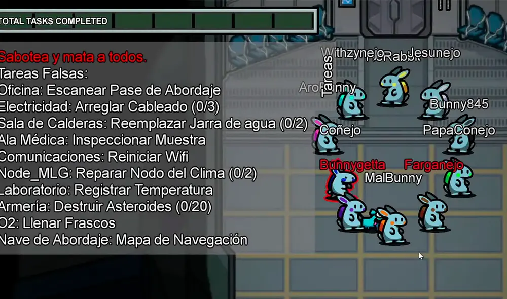 El mod de Among Us está disponible en la versión para PC del videojuego. Foto caputra: YouTube