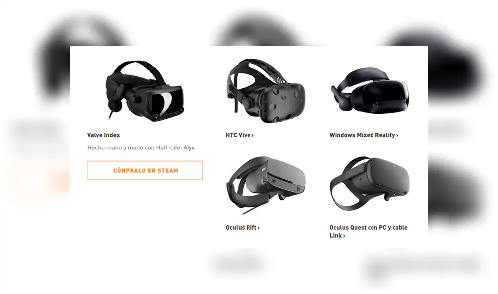 Todos los visores de realidad virtual donde podrás jugar Half-Life Alyx.