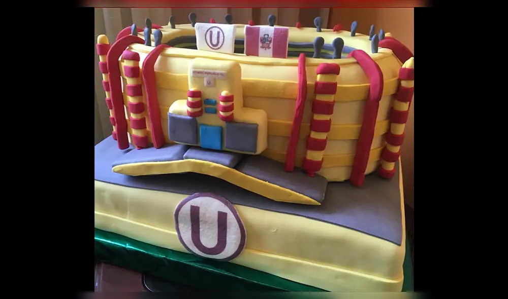 Universitario: torta en forma del estadio Monumental es la atracción en Facebook [FOTO]