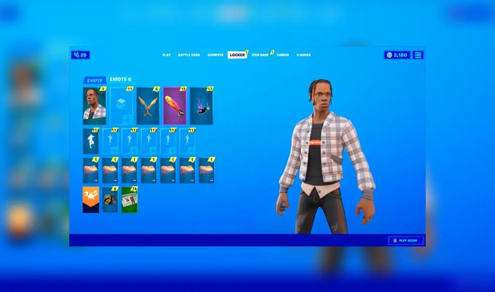 Se filtra la skin de Travis Scott que se podrá consegir en Fortnite. Se filtra la skin de Travis Scott que se podrá consegir en Fortnite.