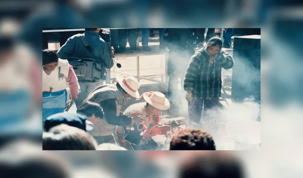 Los lugareños realizan una ofrenda para agradecer, pedir y bendecir las cosechas próximas. Foto: Infobae.