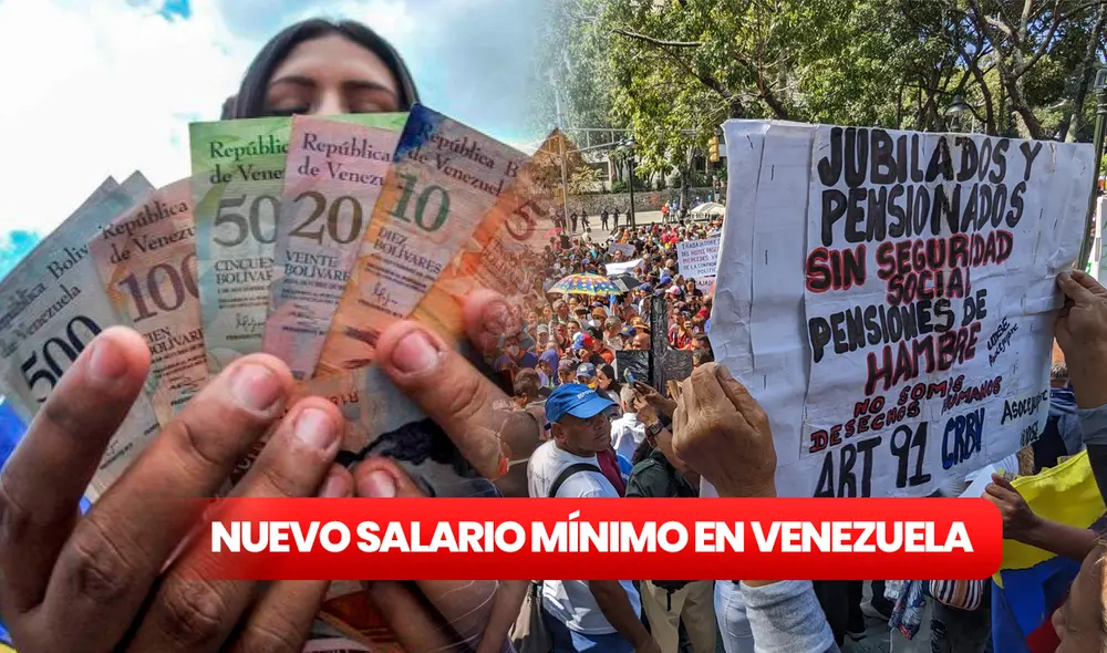 Miles de ciudadanos en Venezuela salen a marchar a las calles por un nuevo salario mínimo en Venezuela. Foto: Semana/ @_Provea/ Twitter/ composición LR Miles de ciudadanos en Venezuela salen a marchar a las calles por un nuevo salario mínimo en Venezuela. Foto: Semana/ @_Provea/ Twitter/ composición LR