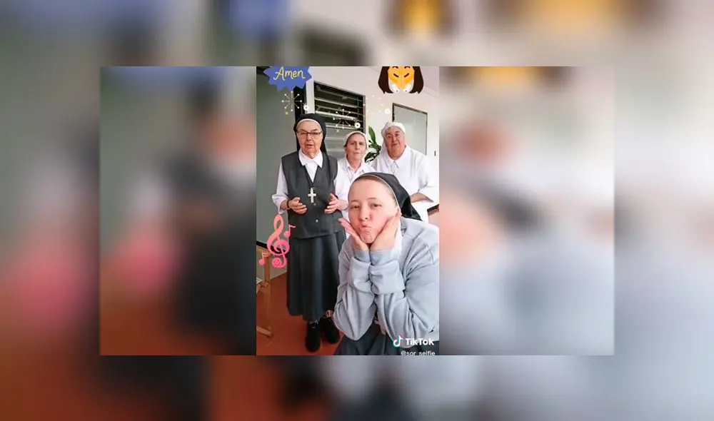Desliza las imágenes para ver la divertida coreografía que protagonizó un grupo de alegres monjas en Facebook y TikTok. Foto: Tiktok Desliza las imágenes para ver la divertida coreografía que protagonizó un grupo de alegres monjas en Facebook y TikTok. Foto: Tiktok