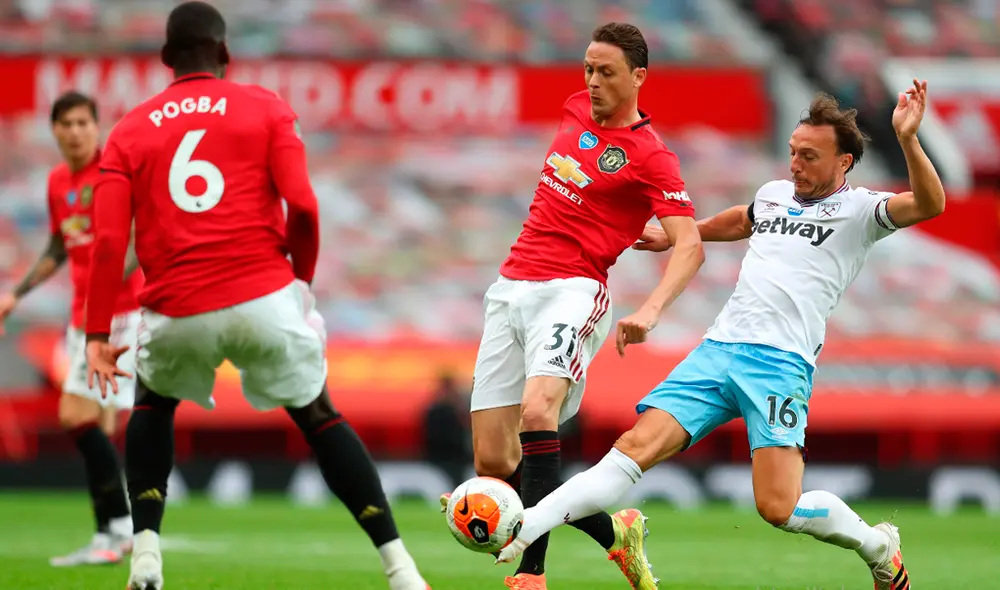 Manchester United empató 1-1 con West Ham en la penúltima fecha de la Premier League. | Foto: EFE Manchester United empató 1-1 con West Ham en la penúltima fecha de la Premier League. | Foto: EFE