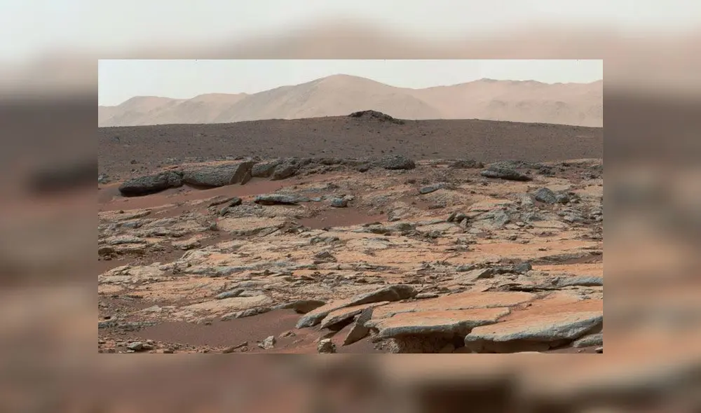 El rover Curiosity tiene como misión principal indagar en el cráter Gale, un lugar que ha revelado el pasado 'vivo' de Marte. Foto: NASA.