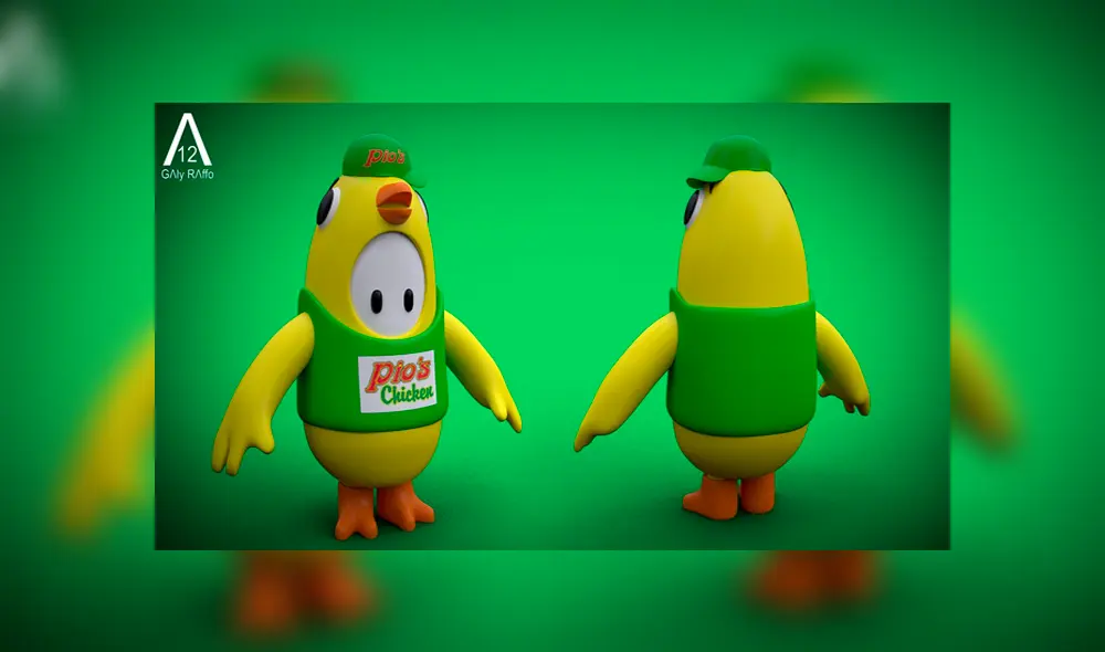 Skin del Pio Chicken. Foto: GΛly RΛffo / Facebook. Skin del Pio Chicken. Foto: GΛly RΛffo / Facebook.