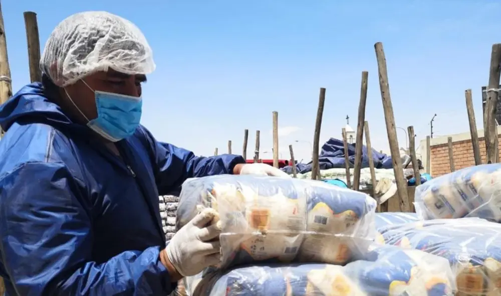 Alimentos serán distribuidos por la Municipalidad de Arequipa. Foto: Andina. Alimentos serán distribuidos por la Municipalidad de Arequipa. Foto: Andina.