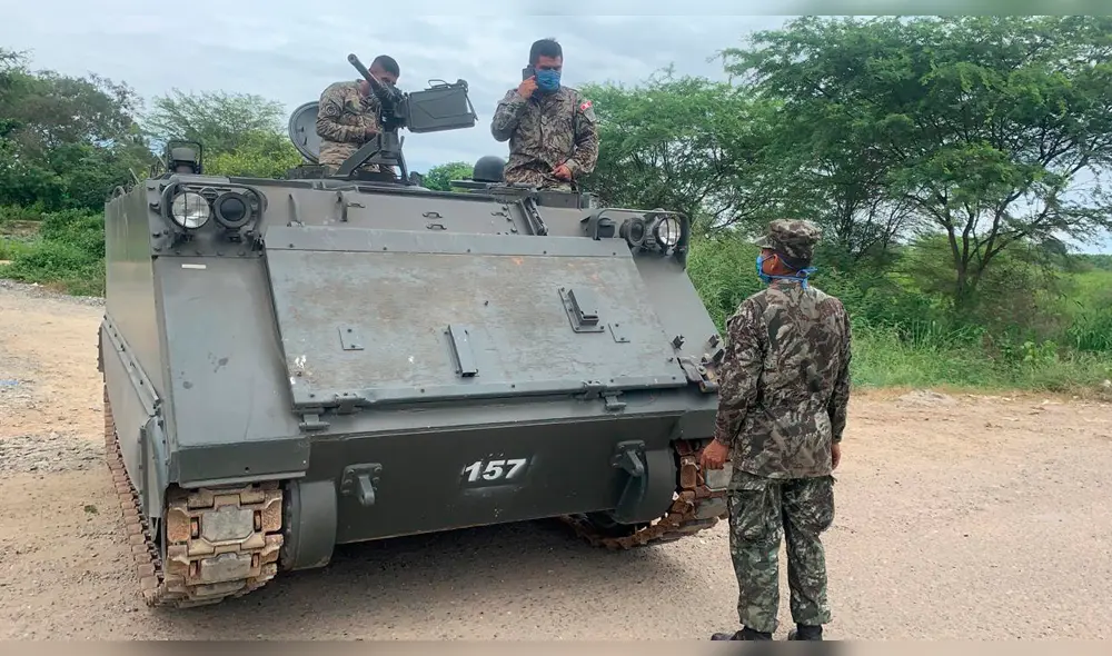 Tanques resguardan frontera con Ecuador. Tanques resguardan frontera con Ecuador.