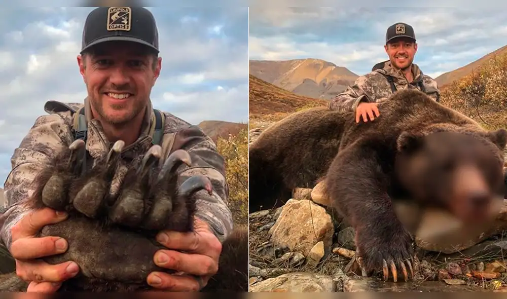 Instagram: exjugador de hockey es amenazado de muerte por caza de oso